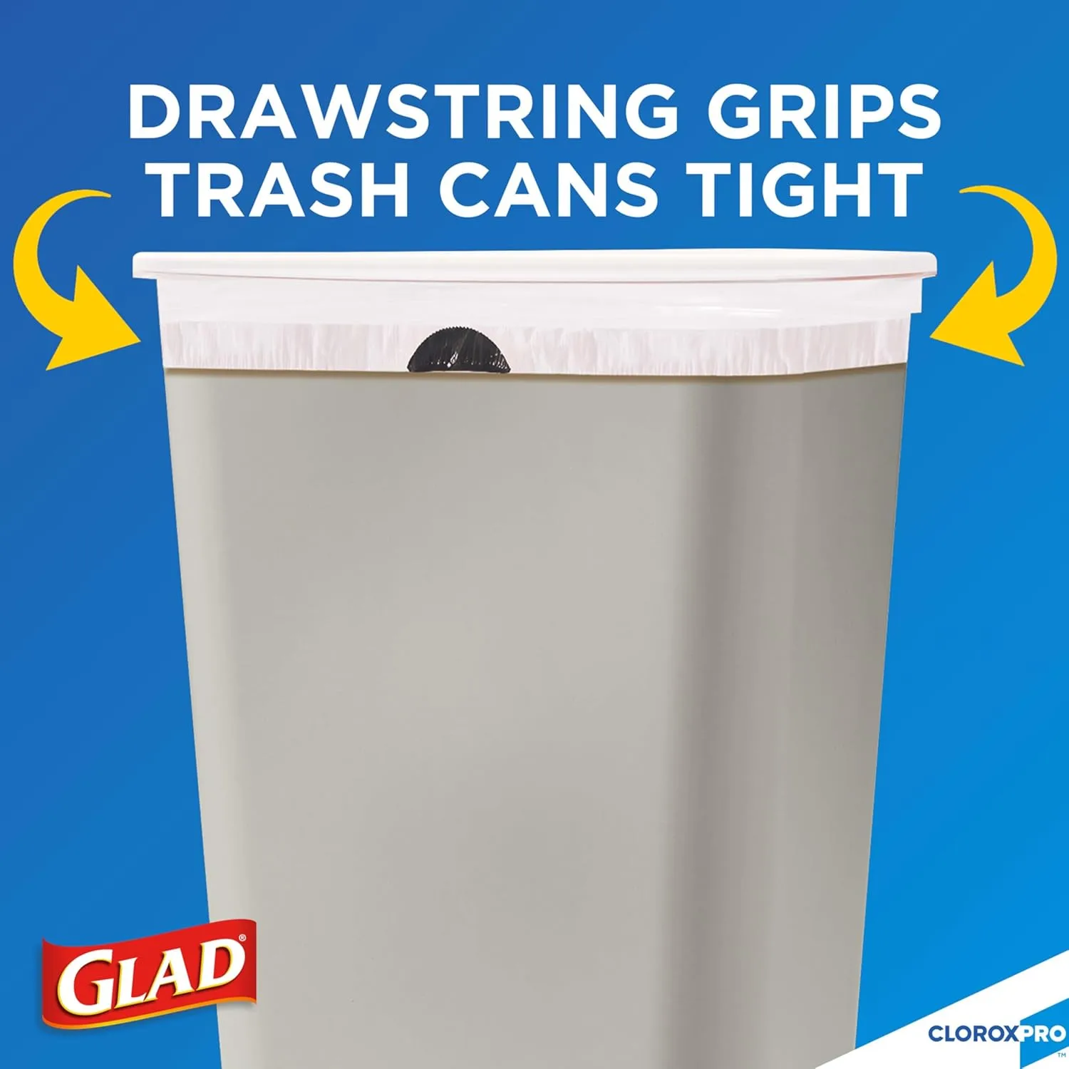 Glad ForceFlex Tall Kitchen Drawstring Trash Bags, 13 Gallon, 100 Count