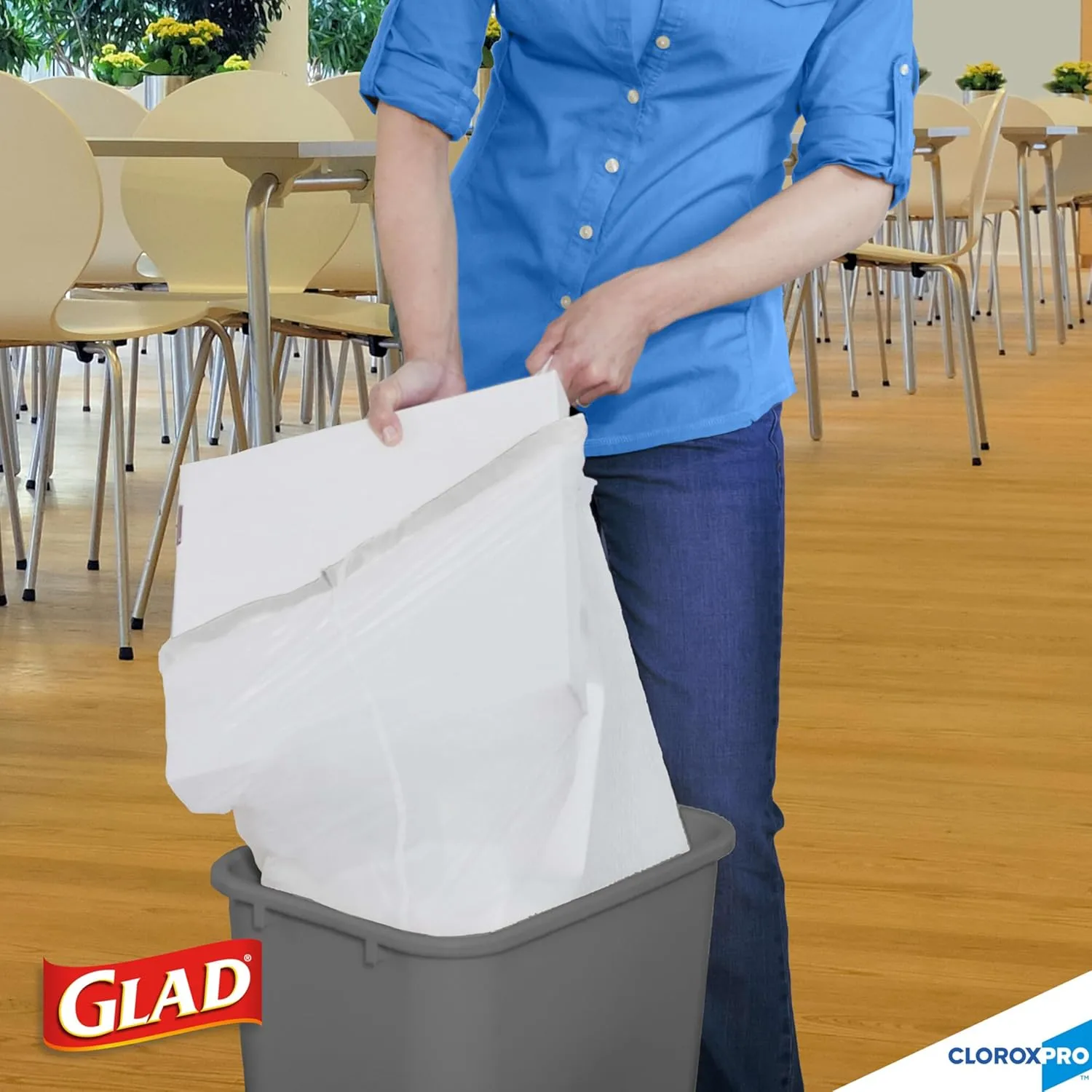 Glad ForceFlex Tall Kitchen Drawstring Trash Bags, 13 Gallon, 100 Count