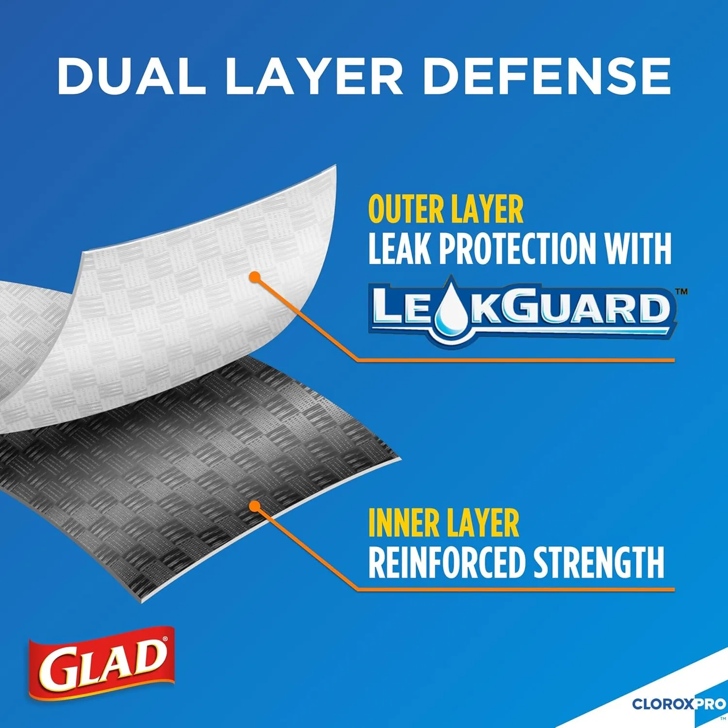Glad Trash Bags, ForceFlex Tall Kitchen Drawstring Garbage Bags, Clorox 13 Gallon Trash Bags for Tall Trash Can