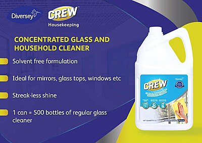 Crew Glass & Household Cleaner Concentrate 5 Ltr