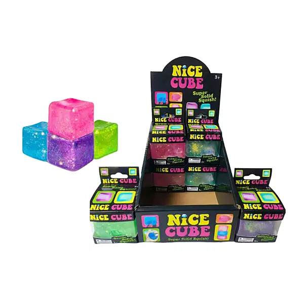 Squishy Nice CUBE Glitter Toy [12pcs/display]