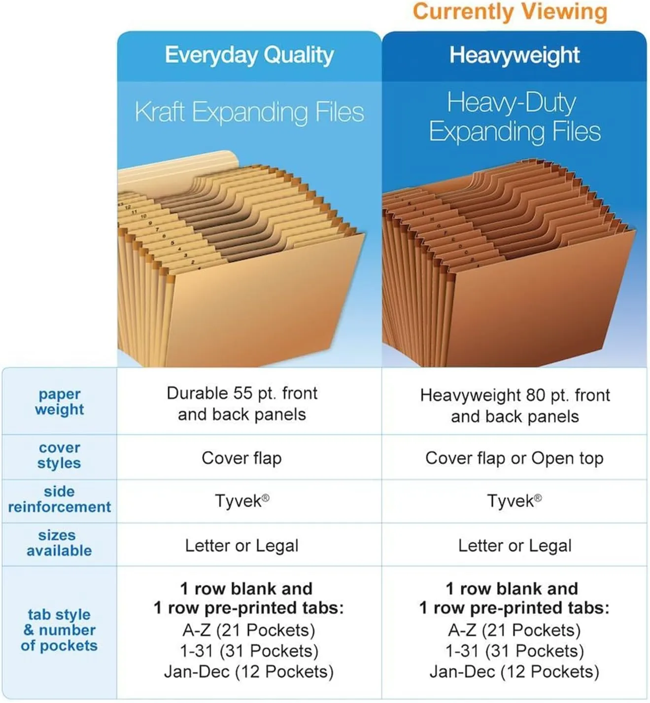 Globe-Weis Expanding File, 21-Pocket Letter Size, Brown (R217AHD)