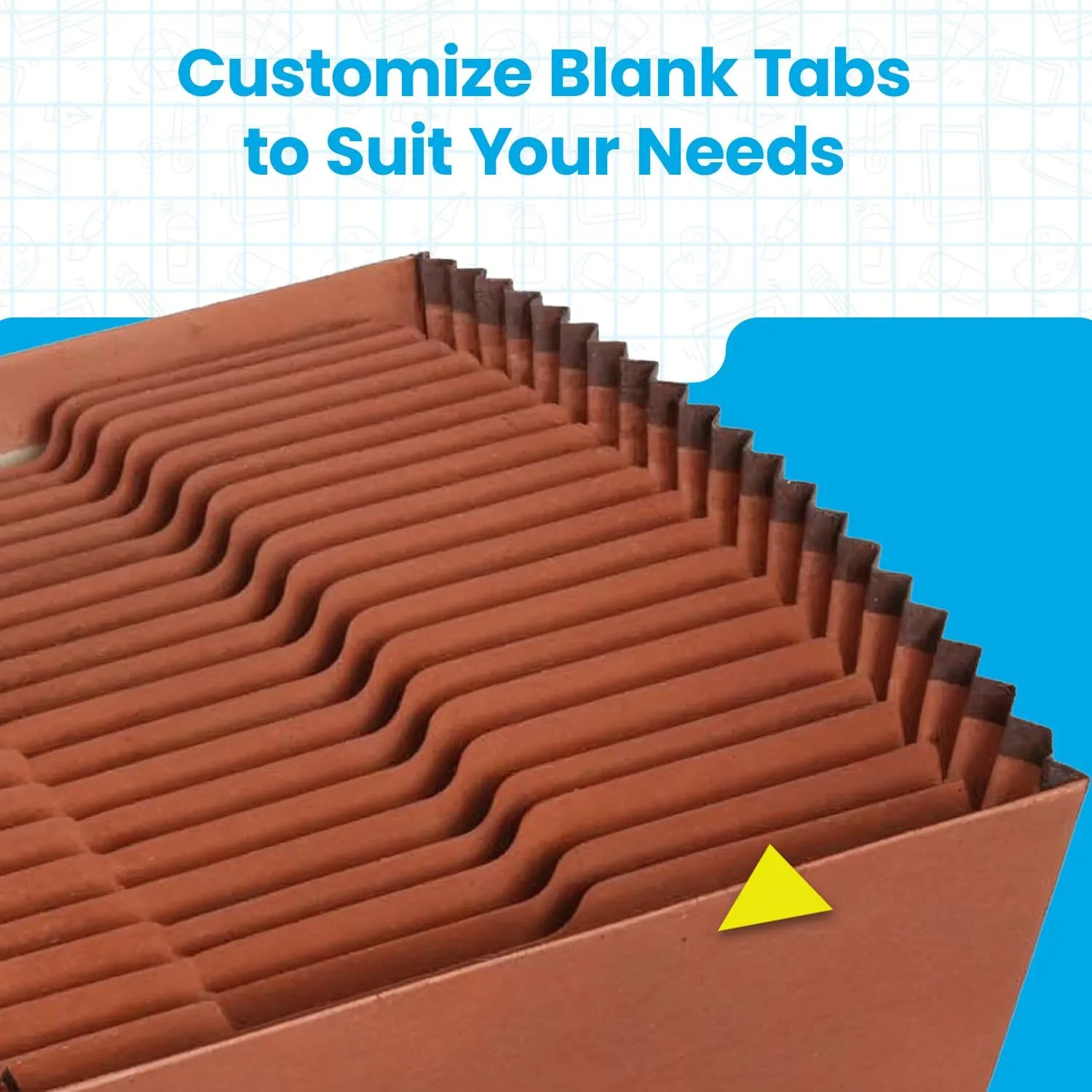 Globe-Weis Expanding File, 21-Pocket Letter Size, Brown (R217AHD)