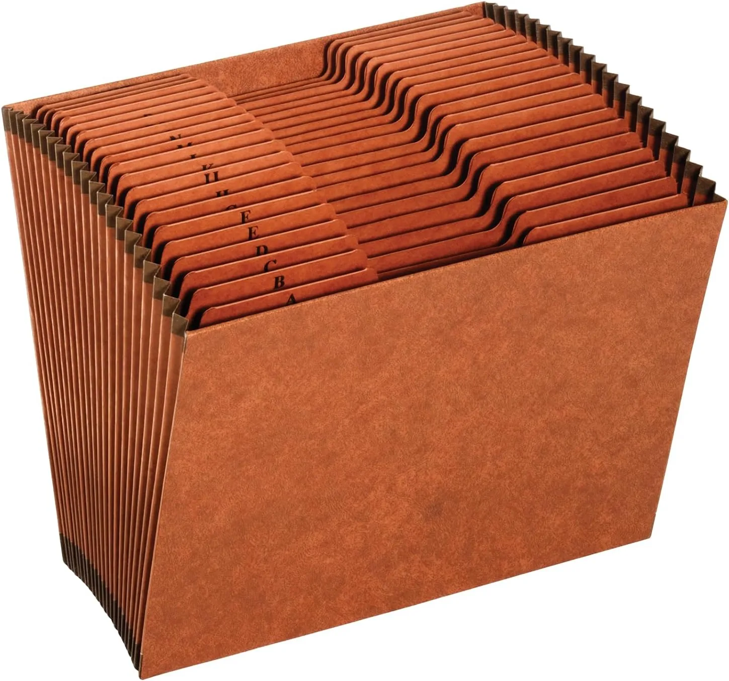 Globe-Weis Expanding File, 21-Pocket Letter Size, Brown (R217AHD)