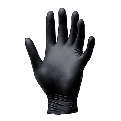 Black Latex Disposable Gloves
