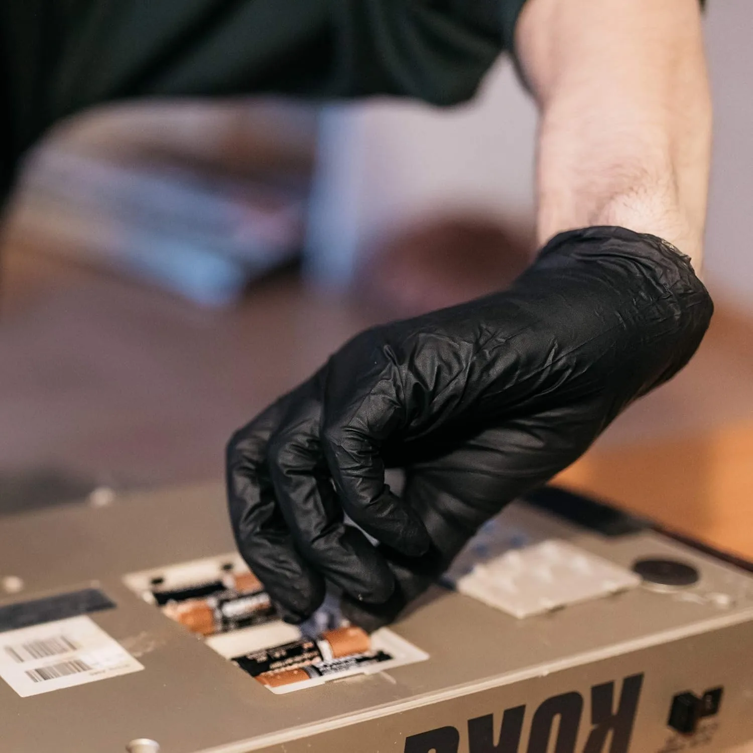 GLOVEWORKS Industrial Black Nitrile Disposable Gloves, 5 Mil, Box of 100