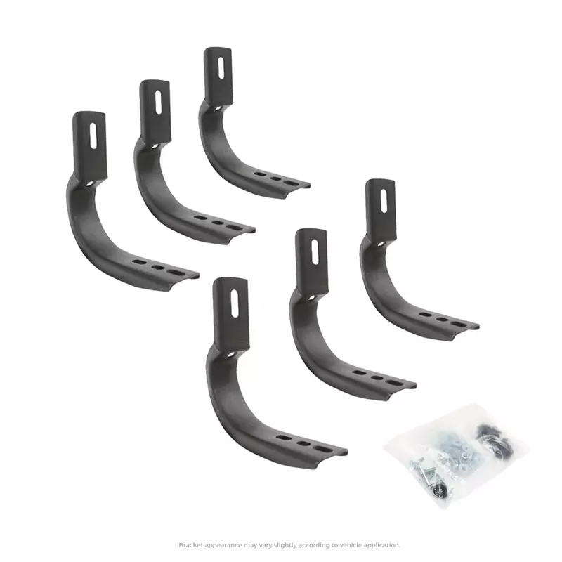Go Rhino OE Xtreme Brackets | Mild Steel, Textured Black | 6844995 | Fits 2019-2024 Ram 1500 Crew Cab Pickup