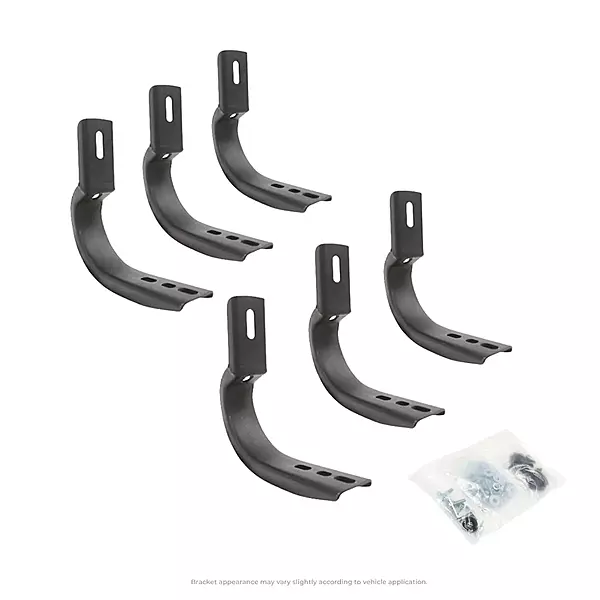 Go Rhino OE Xtreme Brackets | Mild Steel, Textured Black | 6844995 | Fits 2019-2024 Ram 1500 Crew Cab Pickup