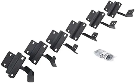 Go Rhino V-Series V3 / RB Slim Running Board Mounting Brackets | Mild Steel, Textured Black | 6941556