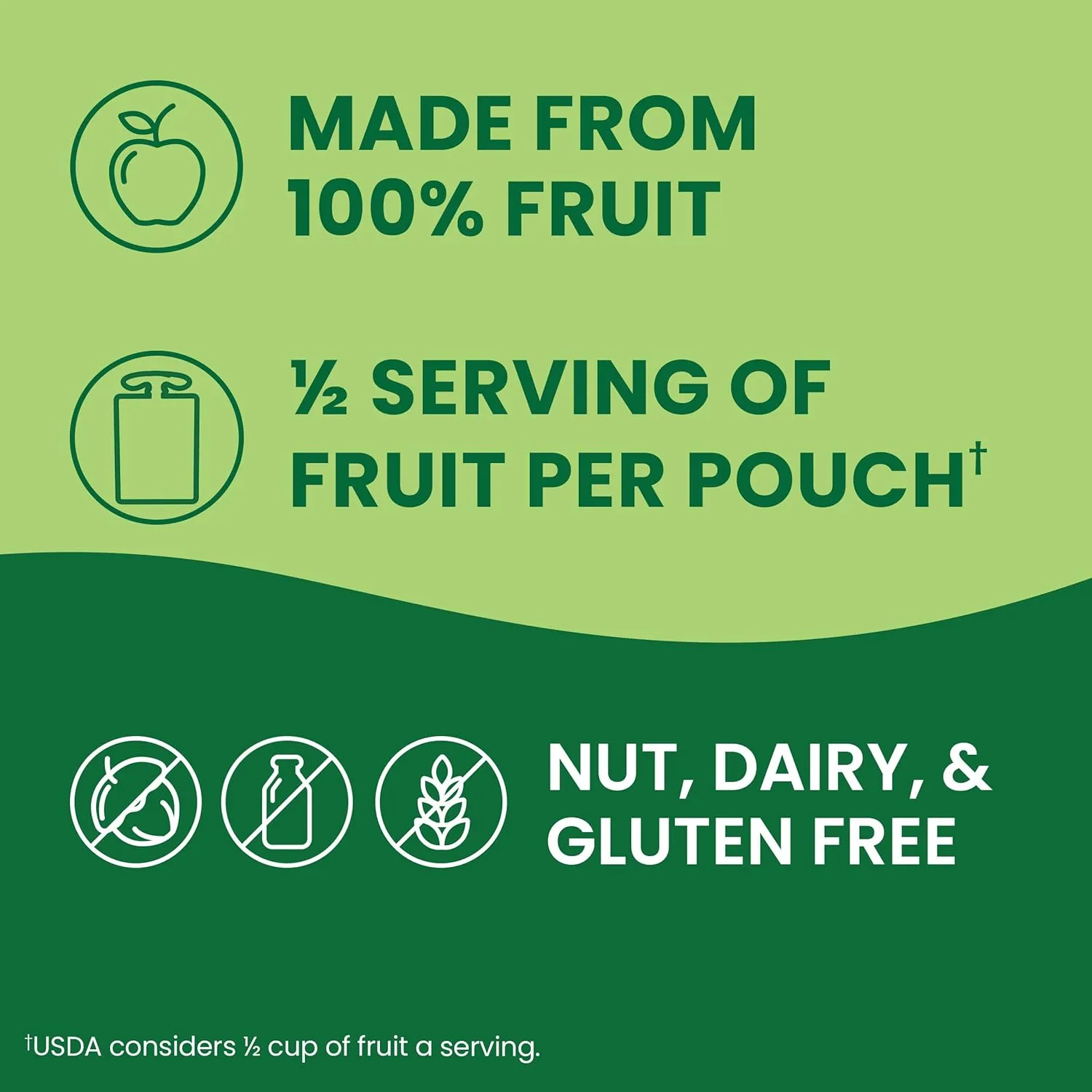 GoGo squeeZ Applesauce and Fruit Puree, Apple Apple, 3.2 oz (Pack of 18), Unsweetened Fruit Snacks for Kids, Gluten Free