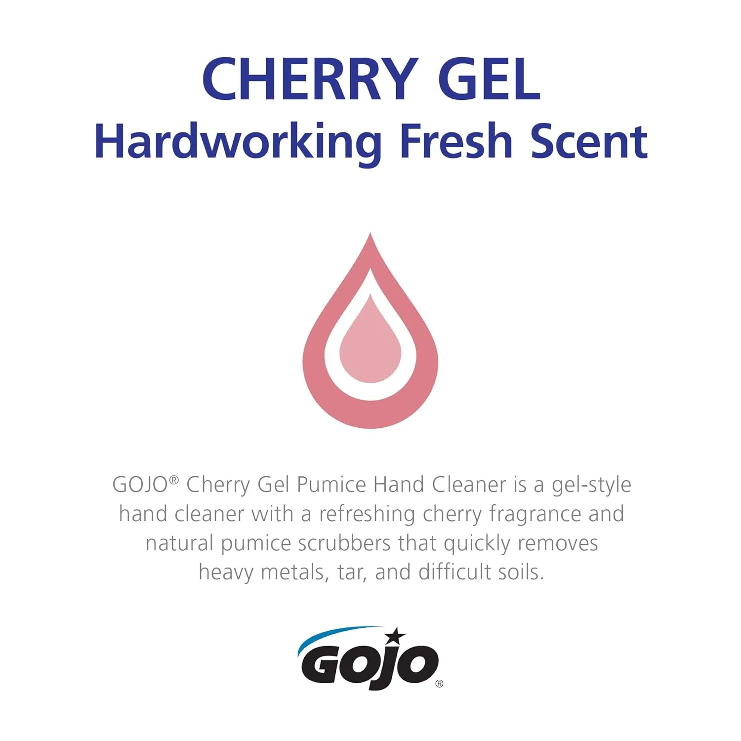 GOJO Cherry Gel Pumice Hand Cleaner