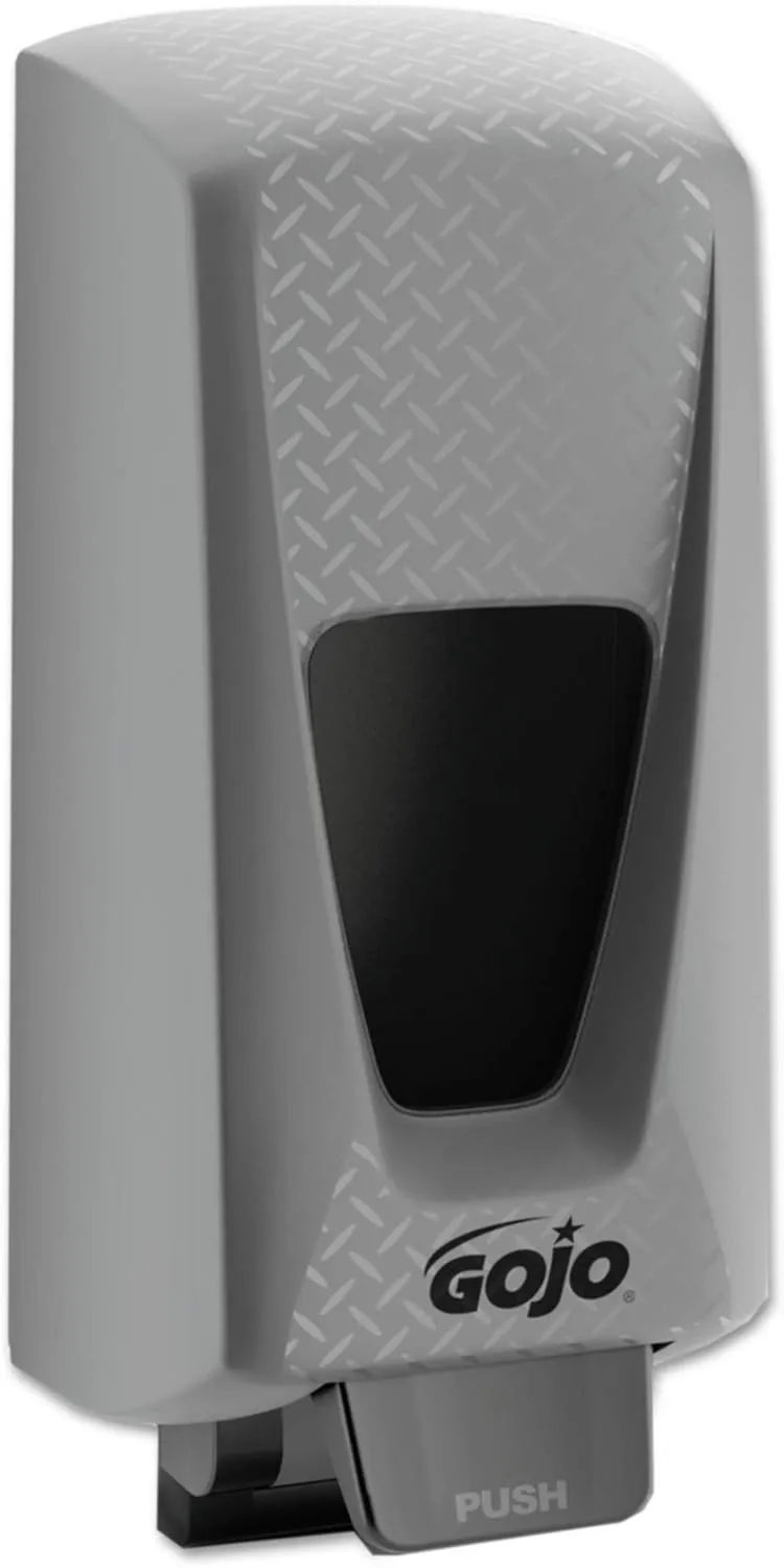 GOJO PRO TDX 5000 Push-Style Dispenser, Gray, for 5000 mL GOJO PRO TDX Hand Cleaner/Hand Soap Refills (Pack of 1) - 7500-01