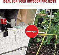 Goldblatt Mason Line, 500 Feet #18 Braided Nylon String Line, Nylon Twine for Gardening or Masonry Tools