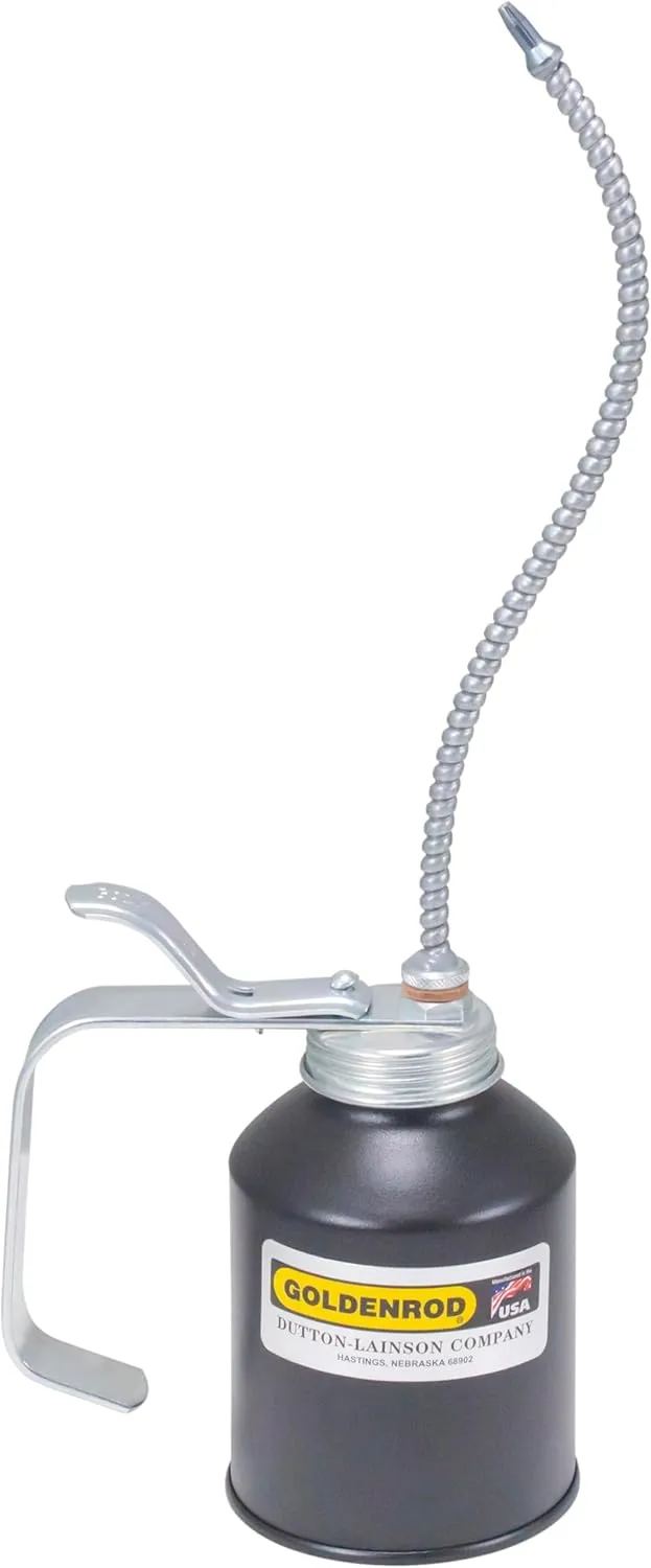 GOLDENROD Industrial Pump Oiler with Flex Spout and Zinc Die-Cast Pump