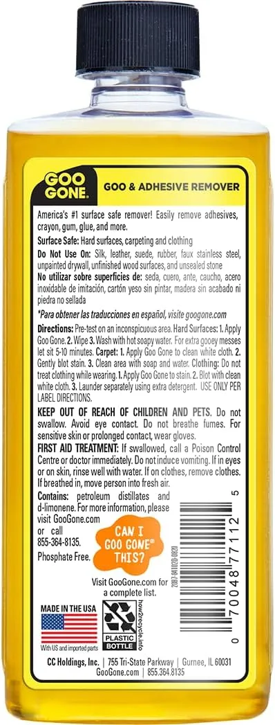 Goo Gone Adhesive Remover - 8 oz Bottle