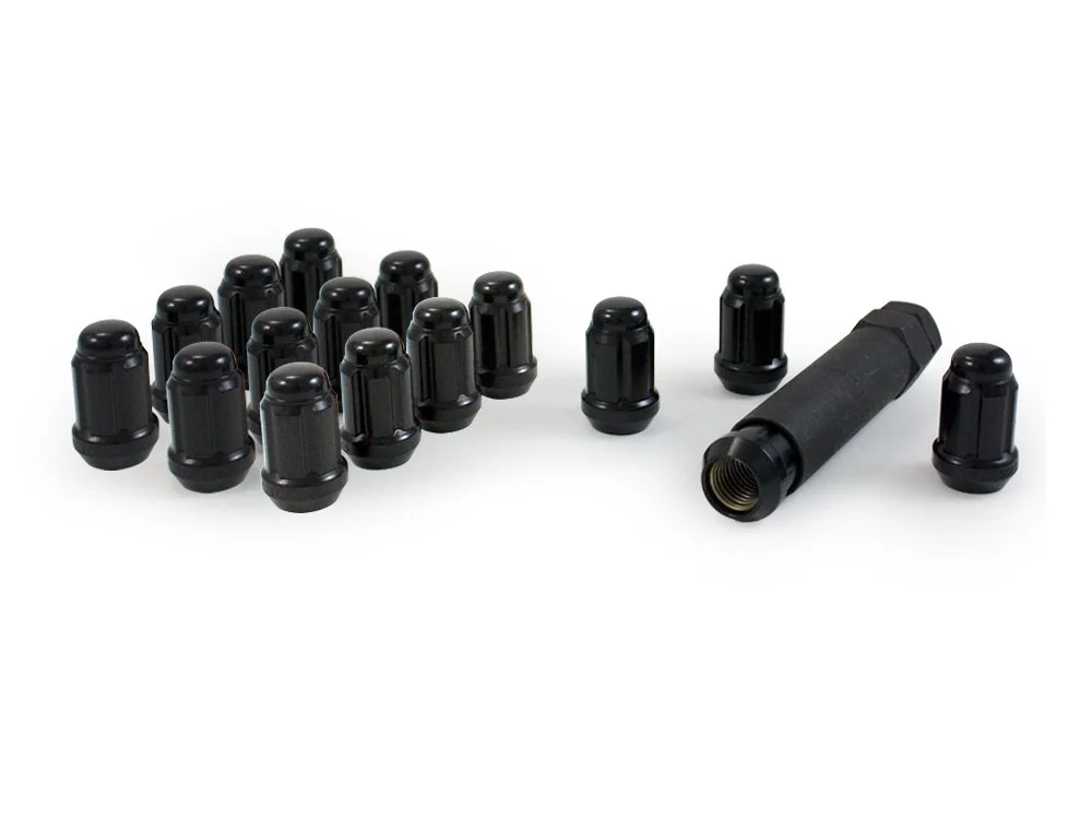 Gorilla Automotive 21132BC Small Diameter Acorn Black 4 Lug Kit (12mm x 1.50 Thread Size)