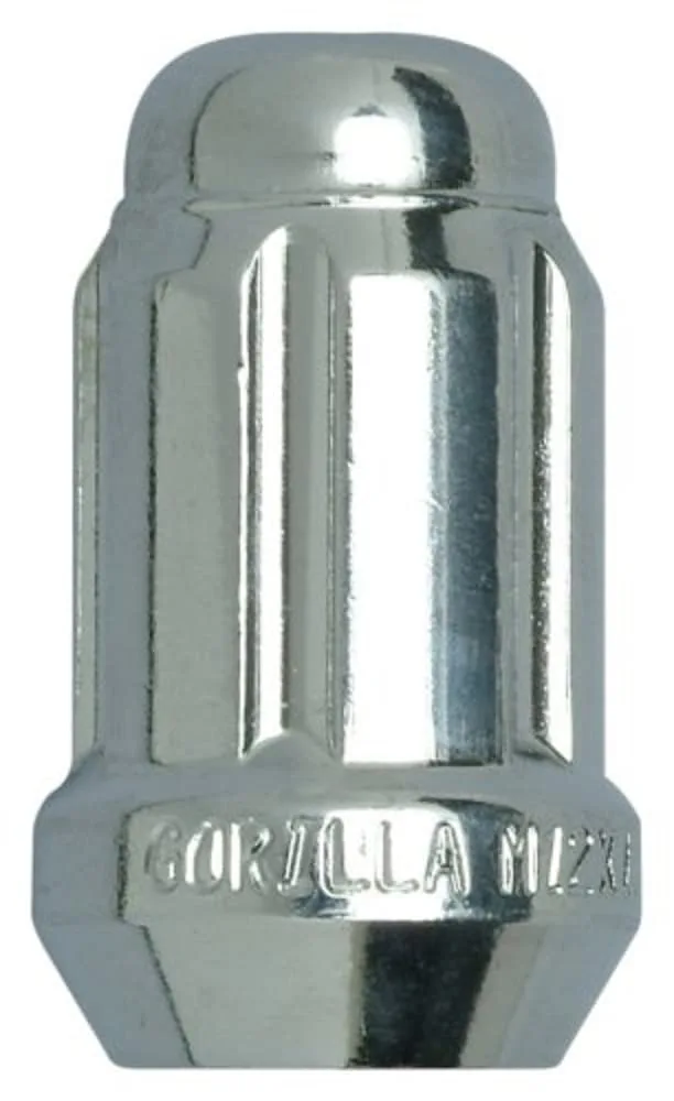 Gorilla Automotive 21138HT Acorn Chrome Small Diameter Lug Nuts (12mm x 1.50"), Pack of 100