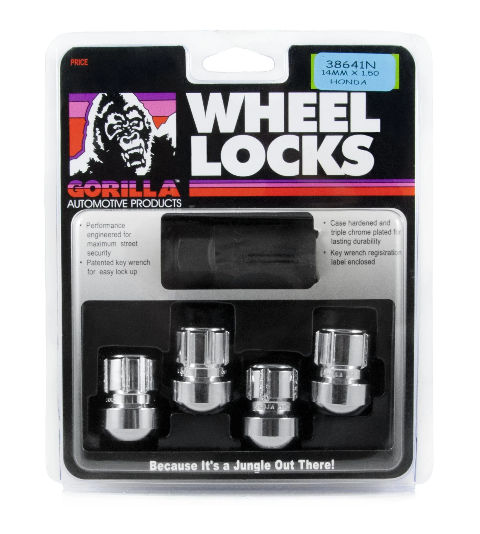 Gorilla Automotive 38641N Chrome Honda/Acura Ball Seat Wheel Locks (14mm x 1.50 Thread Size) 14 Millimeter x 1.50 4-Pack