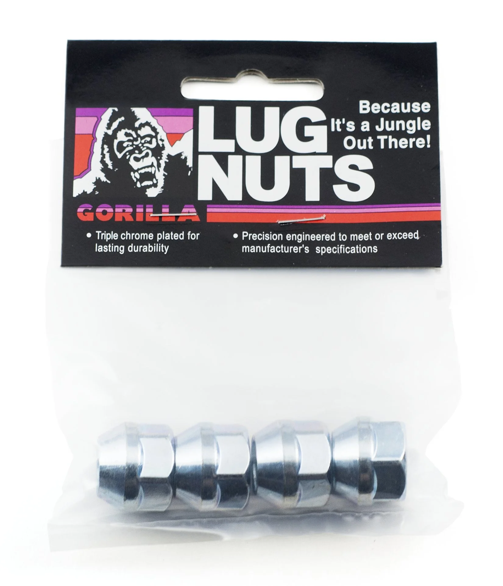 Gorilla Automotive 40047B Acorn Bulge Open End Lug Nuts (14mm x 1.50) - Pack of 4