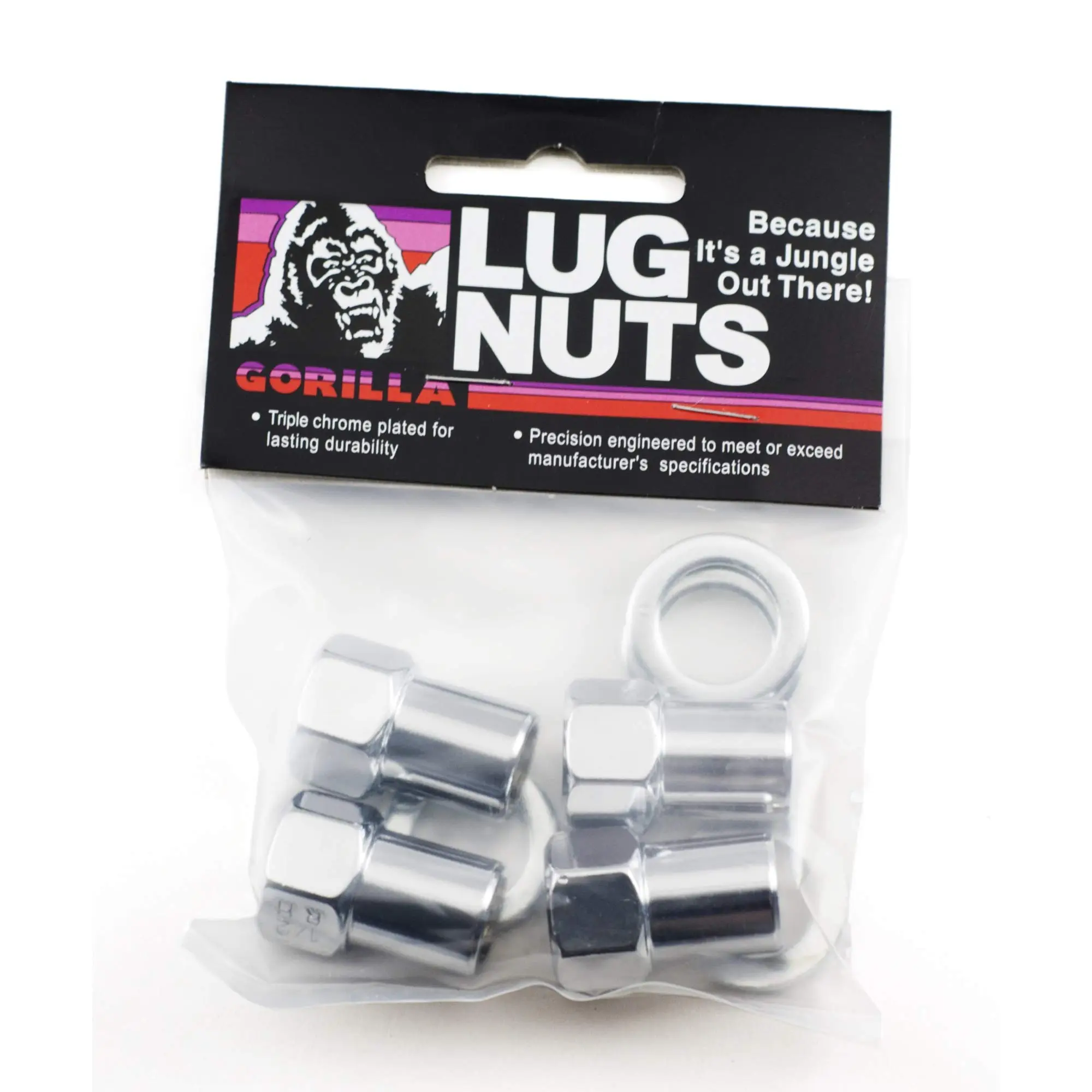 Gorilla Automotive 73087B Standard Mag Open End Lug Nuts (1/2" Thread Size) 1/2-inch