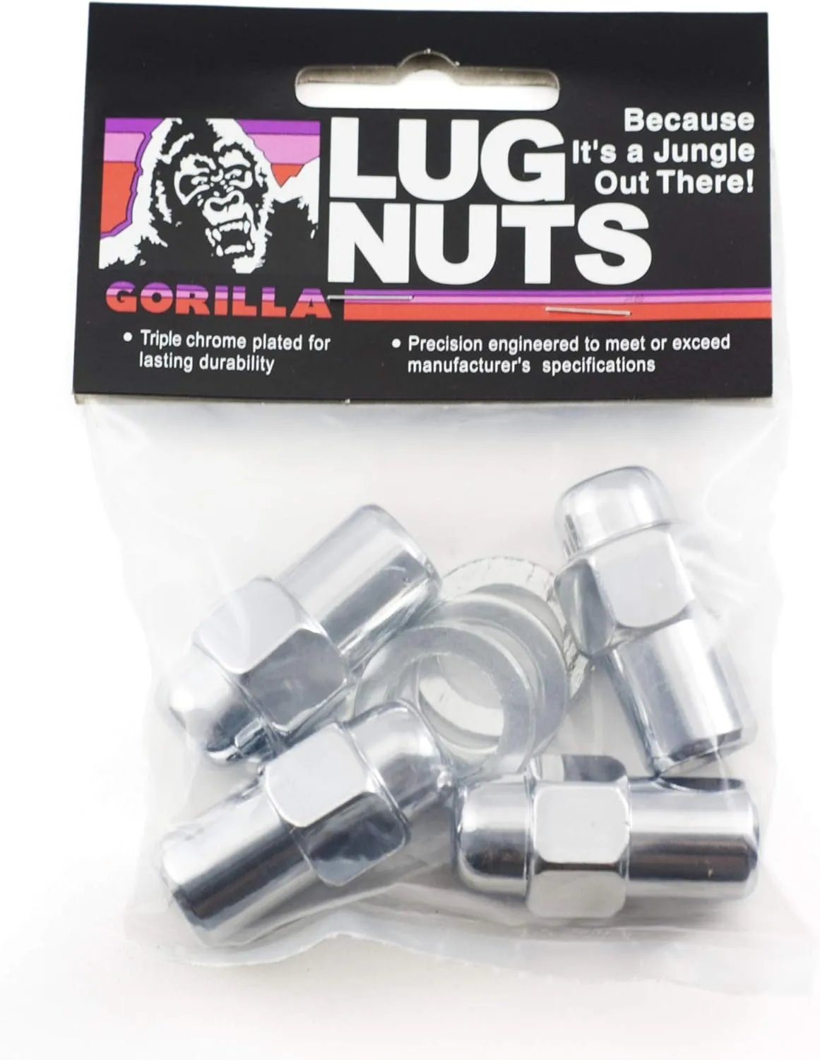 Gorilla Automotive 73137B Standard Mag Lug Nuts 12mm x 1.50 (Pack of 4)