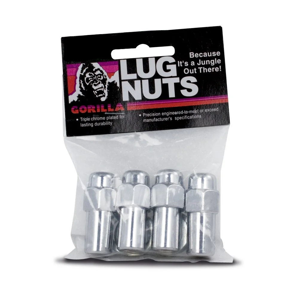 Gorilla Automotive Extended Mag Lug Nuts Pack of 4 with Washers