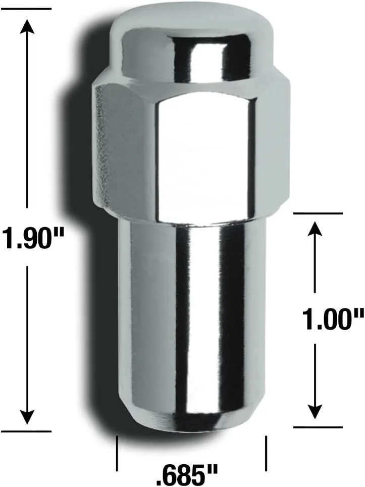 Gorilla Automotive Extended Mag Lug Nuts Pack of 4 with Washers