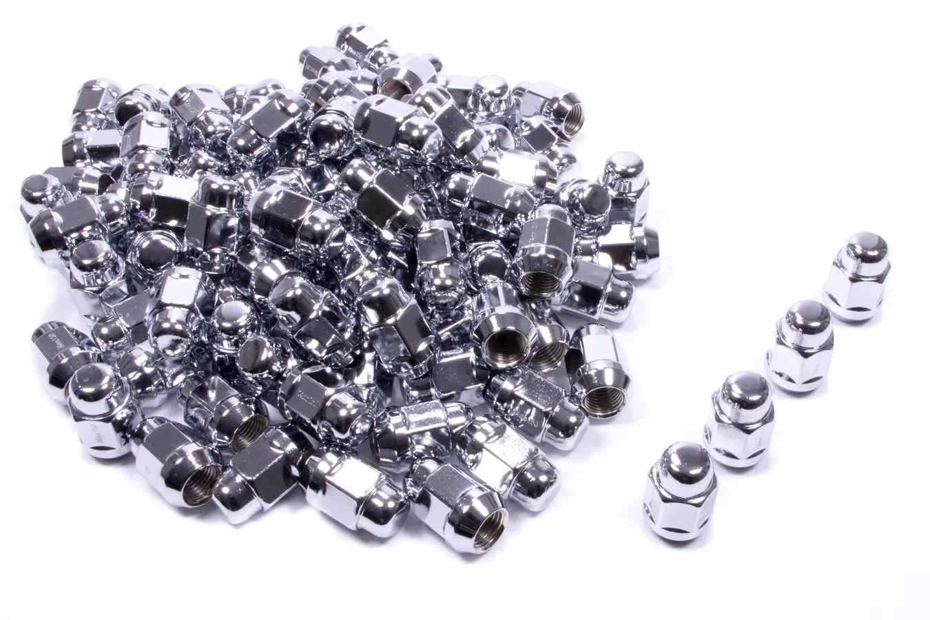 Gorilla Automotive 91148 Acorn Bulge Chrome Lug Nuts (14mm x 1.50 Thread Size)