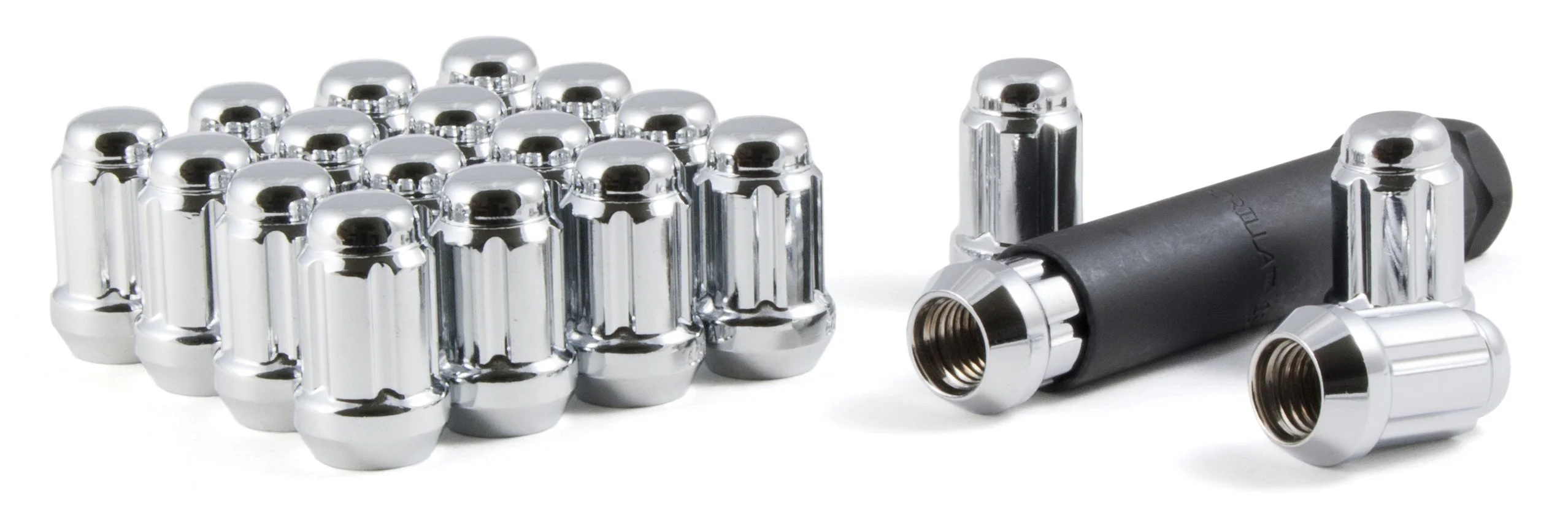 Gorilla Automotive 21133HT Small Diameter Acorn Chrome 5 Lug Kit (12mm x 1.50 Thread Size) Pack Of 20
