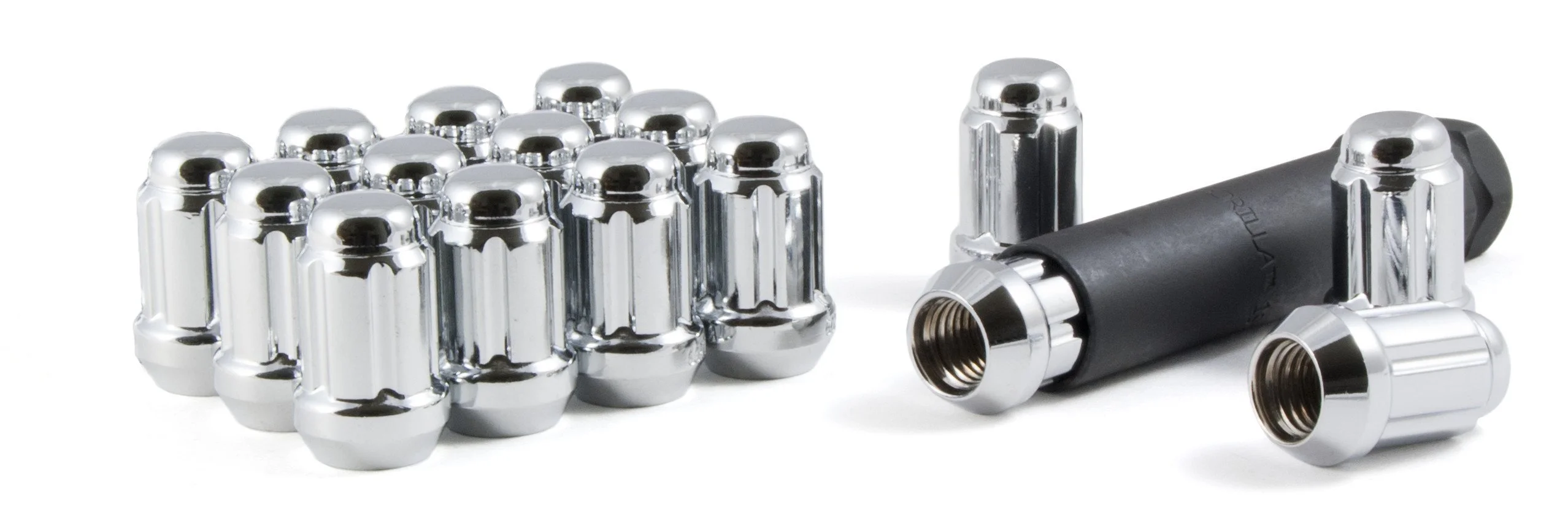 Gorilla Automotive 21132HT Small Diameter Acorn Chrome 4 Lug Kit (12mm x 1.50) - Pack Of 16