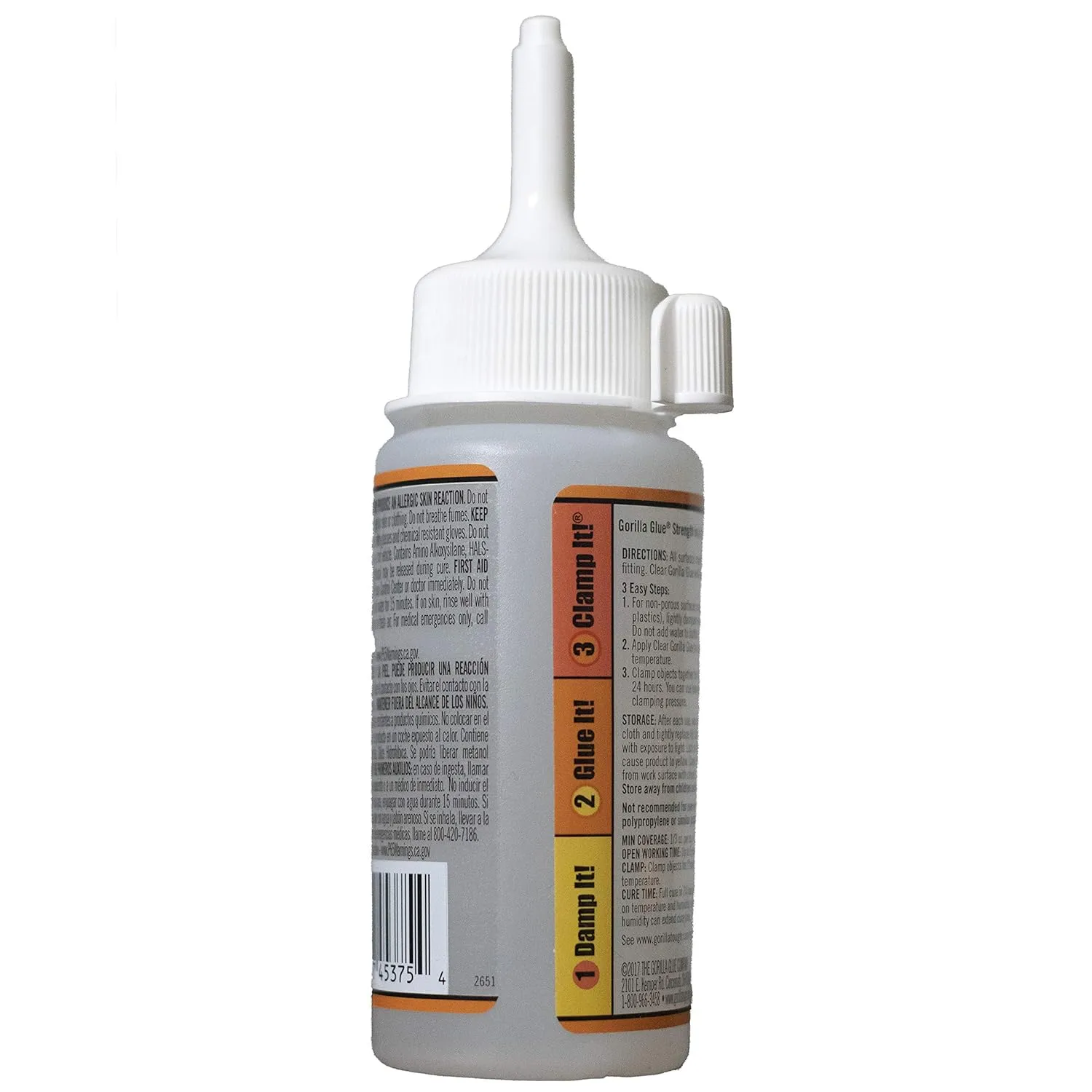 Gorilla Clear Glue, 3.75 Ounce Bottle - All Purpose, Water Resistant