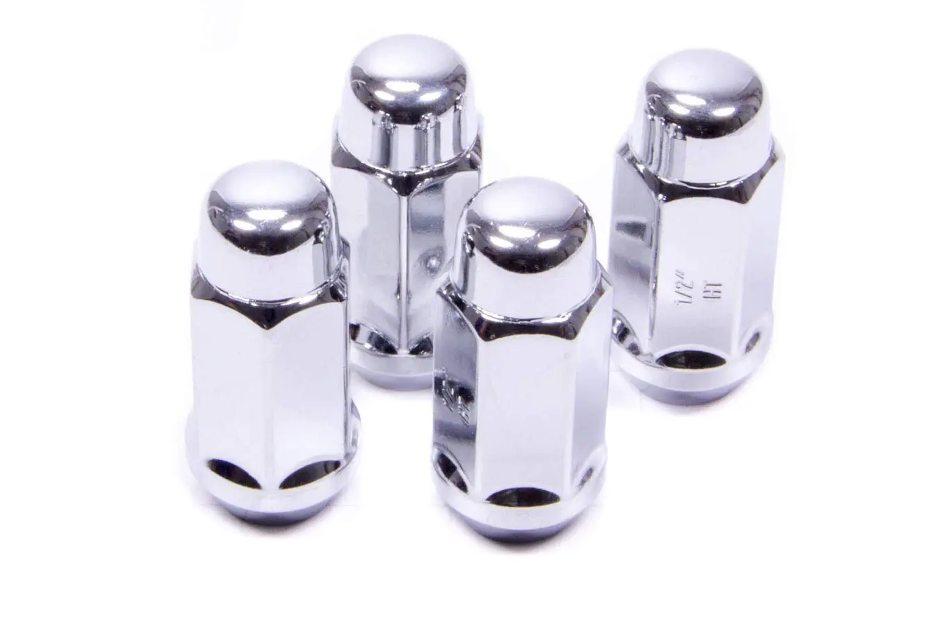 Gorilla Automotive 41187XLHTB Bulge XL HT Lug 3/4 x 1/2 Chrome Bagged