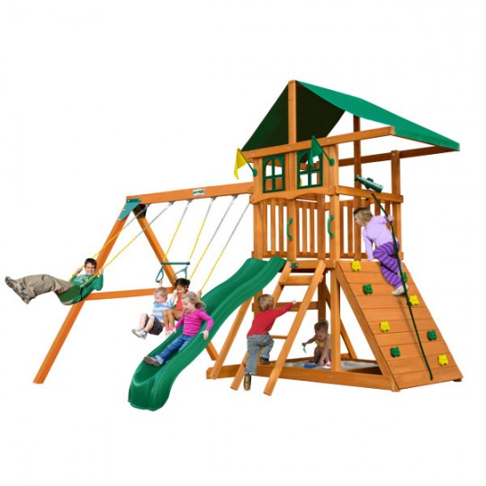 Outing w/ Deluxe Green Vinyl Canopy and Treehouse Add-On