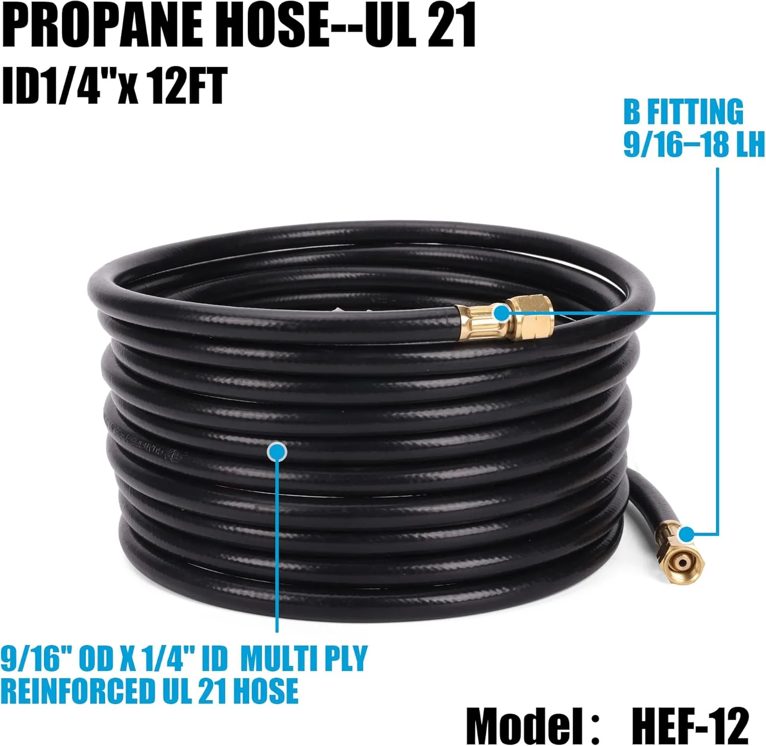 GOSS HEF Propane Hose for Gas Welding