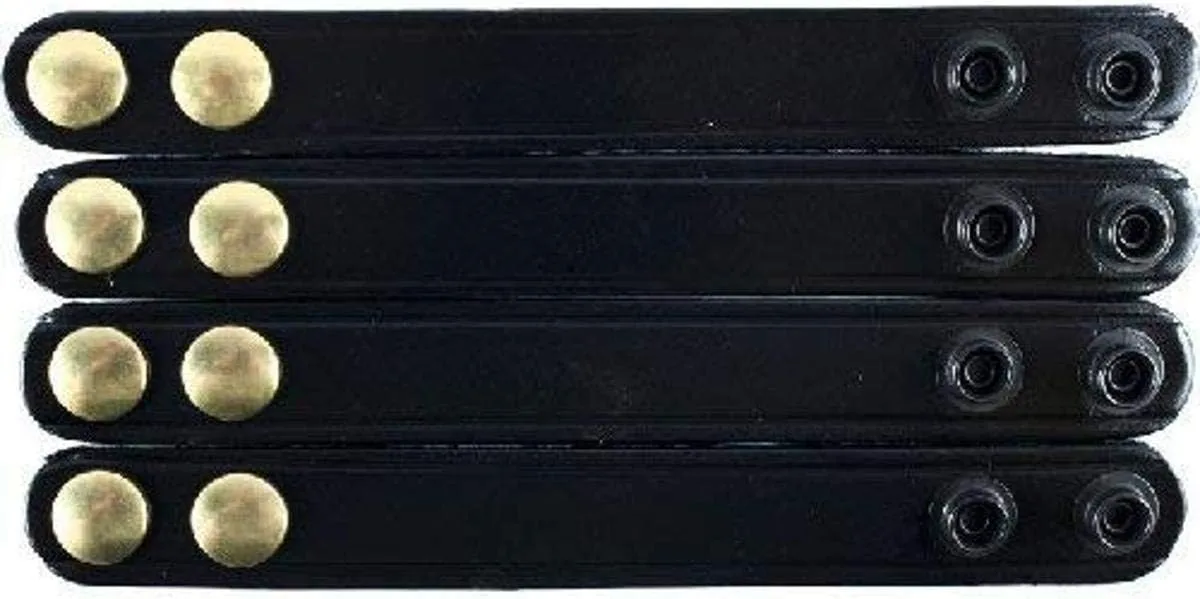 Gould & Goodrich Double Snap Leather Belt Keepers