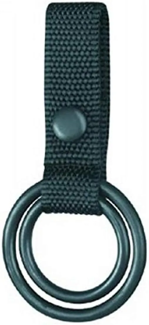 Gould & Goodrich X615 Double Ring Flashlight Holder Holds C or D Cell Flashlight or Standard Wood Baton (Black DuraWeb Nylon)
