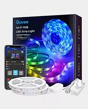 Govee WiFi RGB LED Strip Light 2x16.4FT Wi-Fi RGBIC