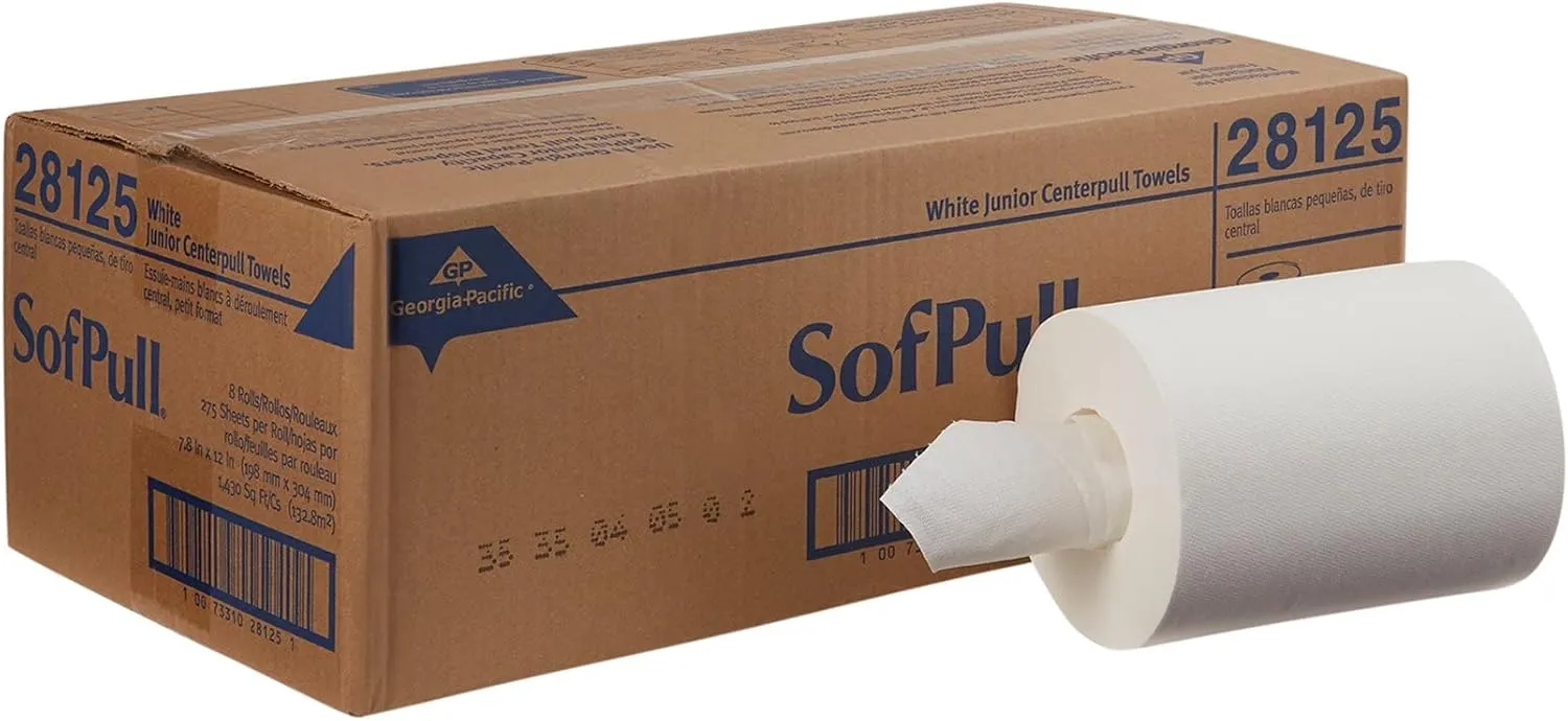 SofPull Centerpull High-Capacity Paper Towels, White, 4 Rolls/Case, 560 Sheets/Roll
