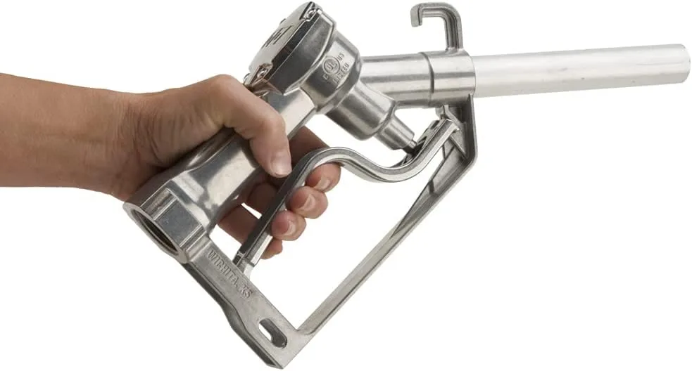 GPI Manual Fuel Nozzle - Aluminum Black Diamond, 50 PSI