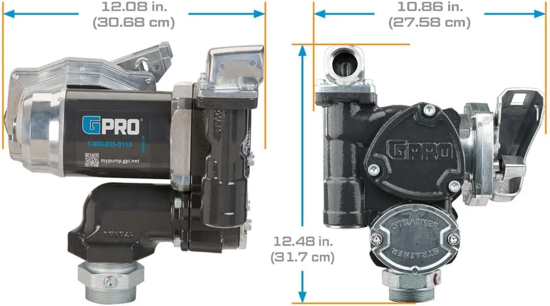 GPRO V25 Series Fuel Transfer Pump, 25 GPM, 12 Volt (170000-03)