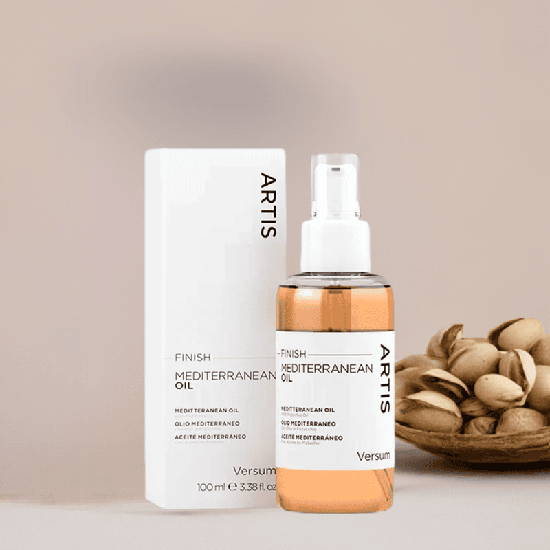 Finish Mediterranean Oil Versum for shine, softness, and frizz control