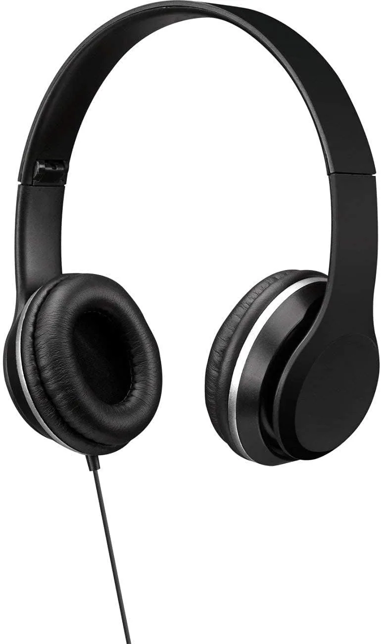 GPX IAH57B Over-The-Ear Headphones, Black
