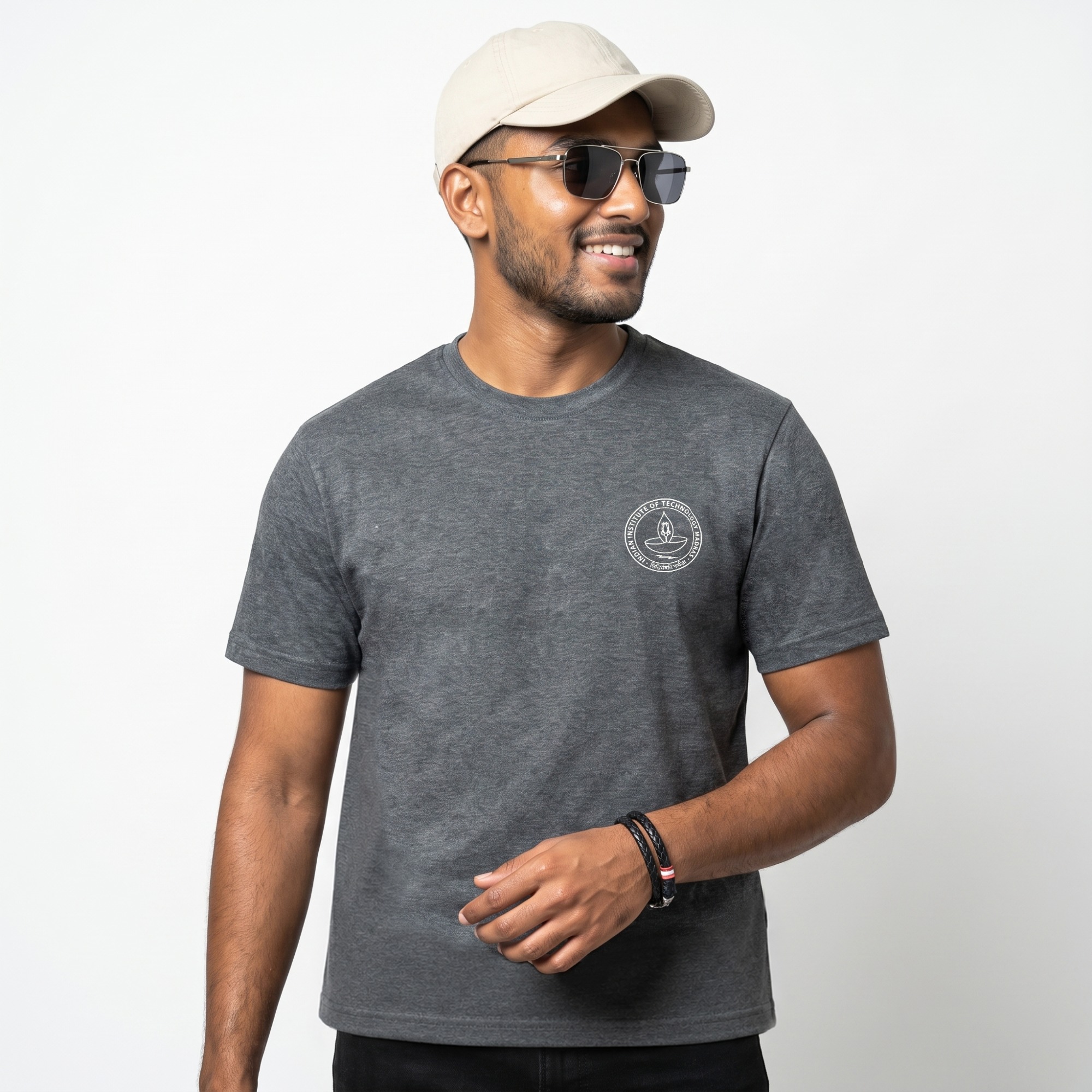 IITM Insti Cotton Tee - Grey Melange