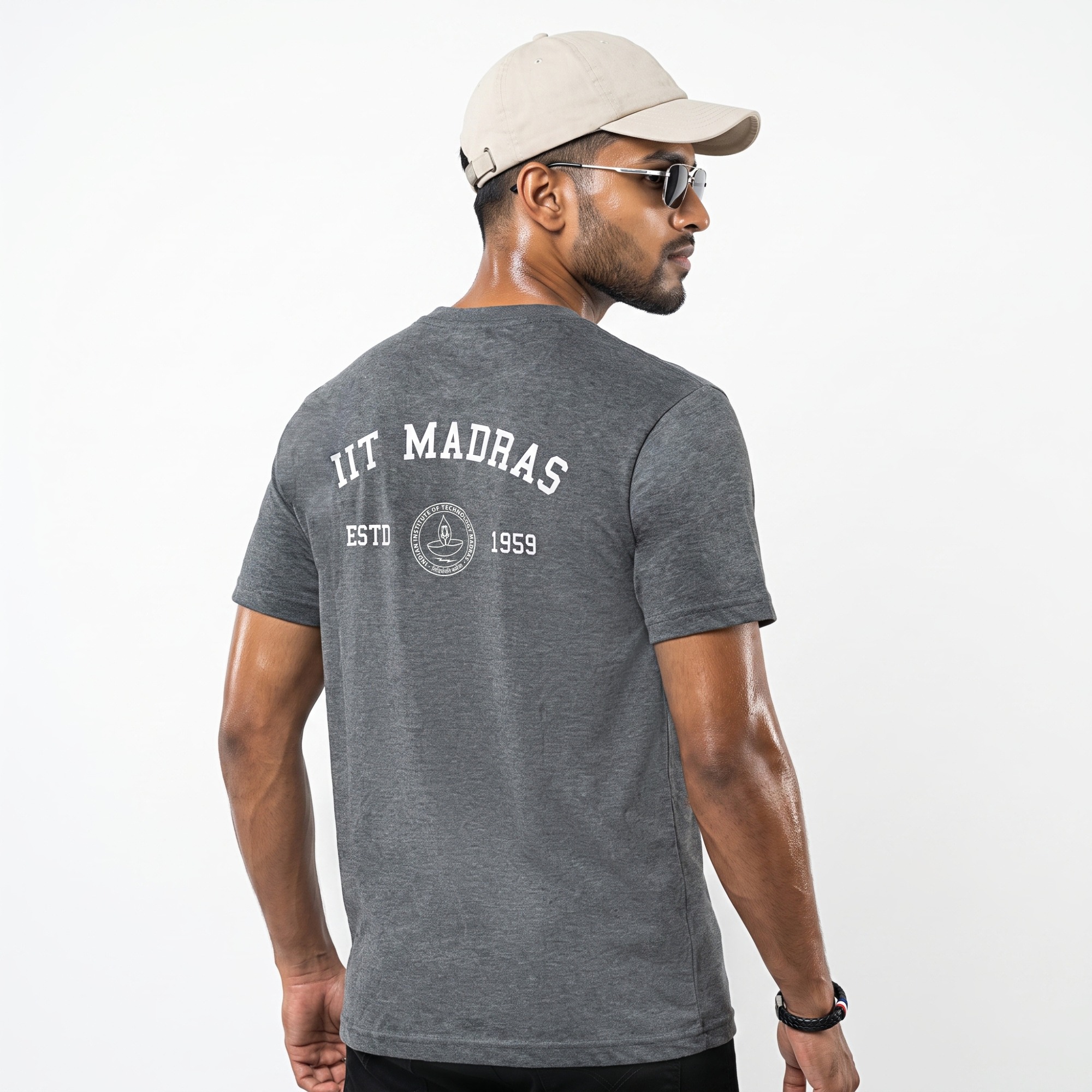 IITM Insti Cotton Tee - Grey Melange