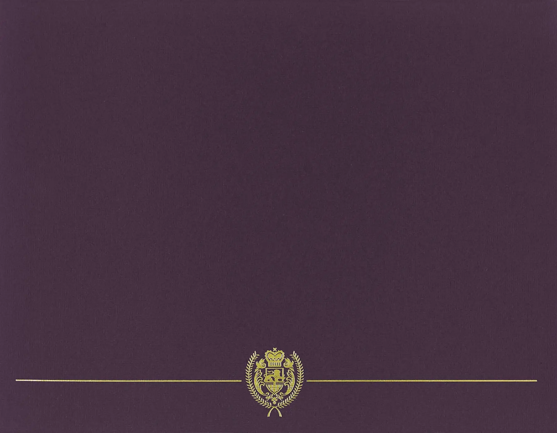 Great Papers! Classic Crest Certificate Covers, 12" x 9.375", Plum, Pack of 5 (903116)