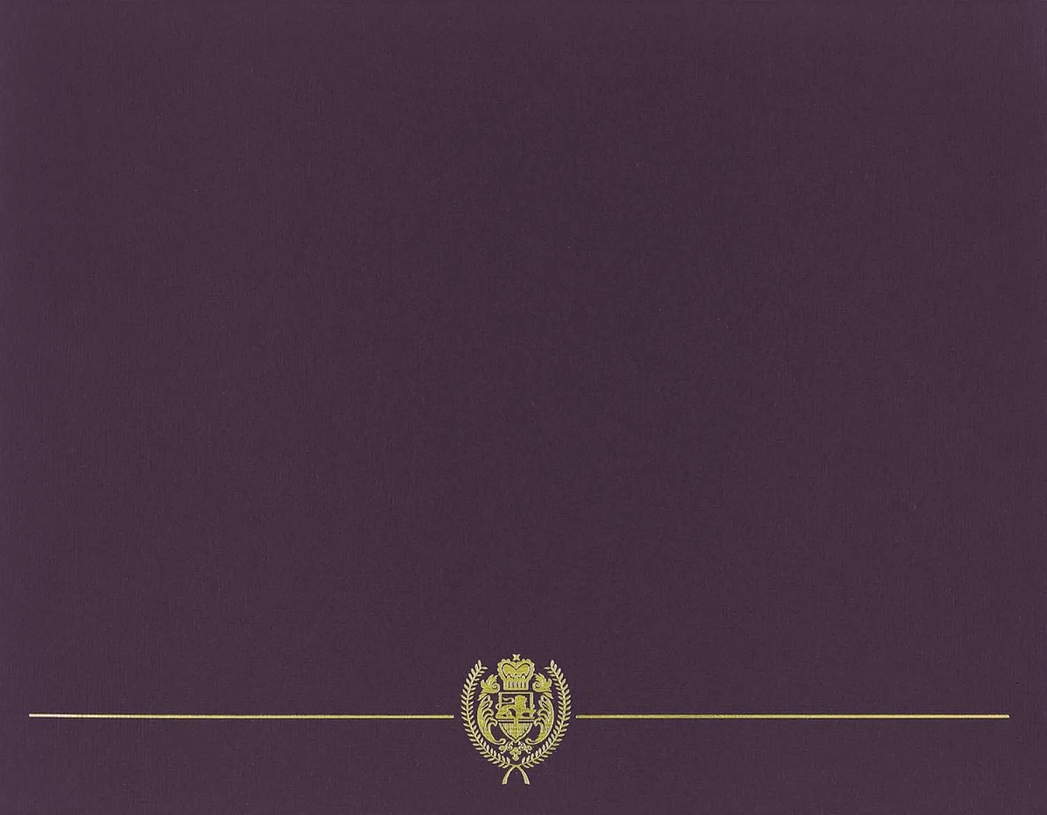 Great Papers! Classic Crest Certificate Covers, 12" x 9.375", Plum, Pack of 5 (903116)