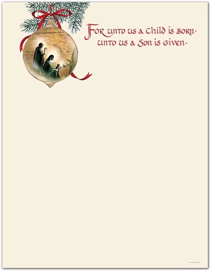 Great Papers! Holy Family Holiday Stationery Letterhead, 8.5" x 11", 80 sheets (2011873)