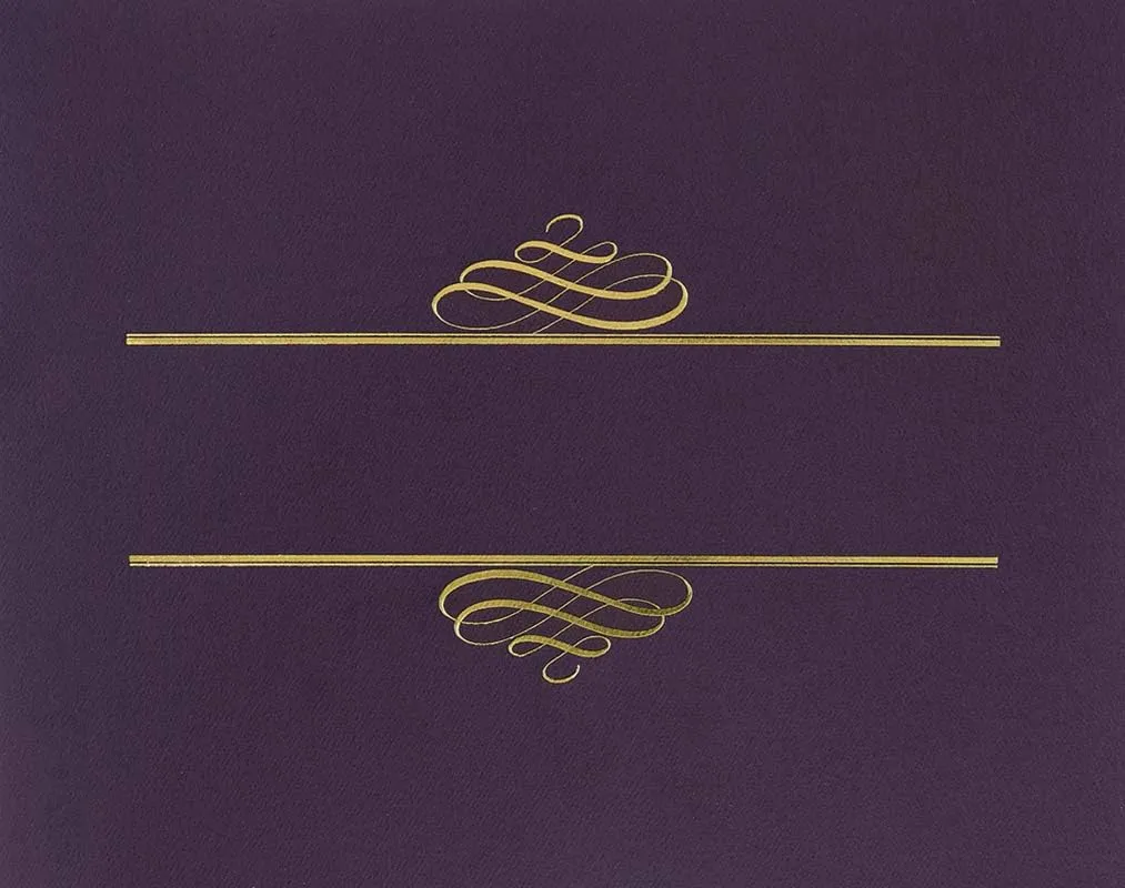 Great Papers! Plum Certificate Cover for Awards and Recognition, 12” x 9.375”, 250 GSM, Pack of 5 (903106)