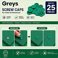 PVC Screw Caps | Green | Pack of 25