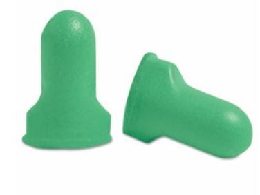 MAXIMUM LITE Disposable Earplugs, Foam, Green, Uncorded, Poly Bag